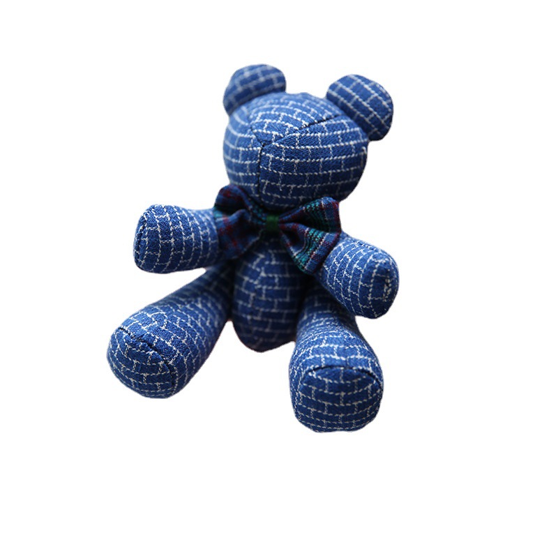 Hecho a mano DIY Lu bordado sin costuras oso muñeca material paquete creativo bordado decoración del hogar regalo abrazo oso