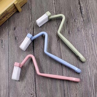 Cleaning Toilet Brush Children's Baby S-shaped Curved Small Head Toilet Brush Household Toilet No Dead Angle Cleaning Toilet Brush