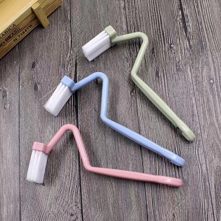 Cleaning Toilet Brush Children's Baby S-shaped Curved Small Head Toilet Brush Household Toilet No Dead Angle Cleaning Toilet Brush