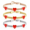 Fashionable bracelet stainless steel heart-shaped heart shaped for beloved, suitable for import, European style, Korean style