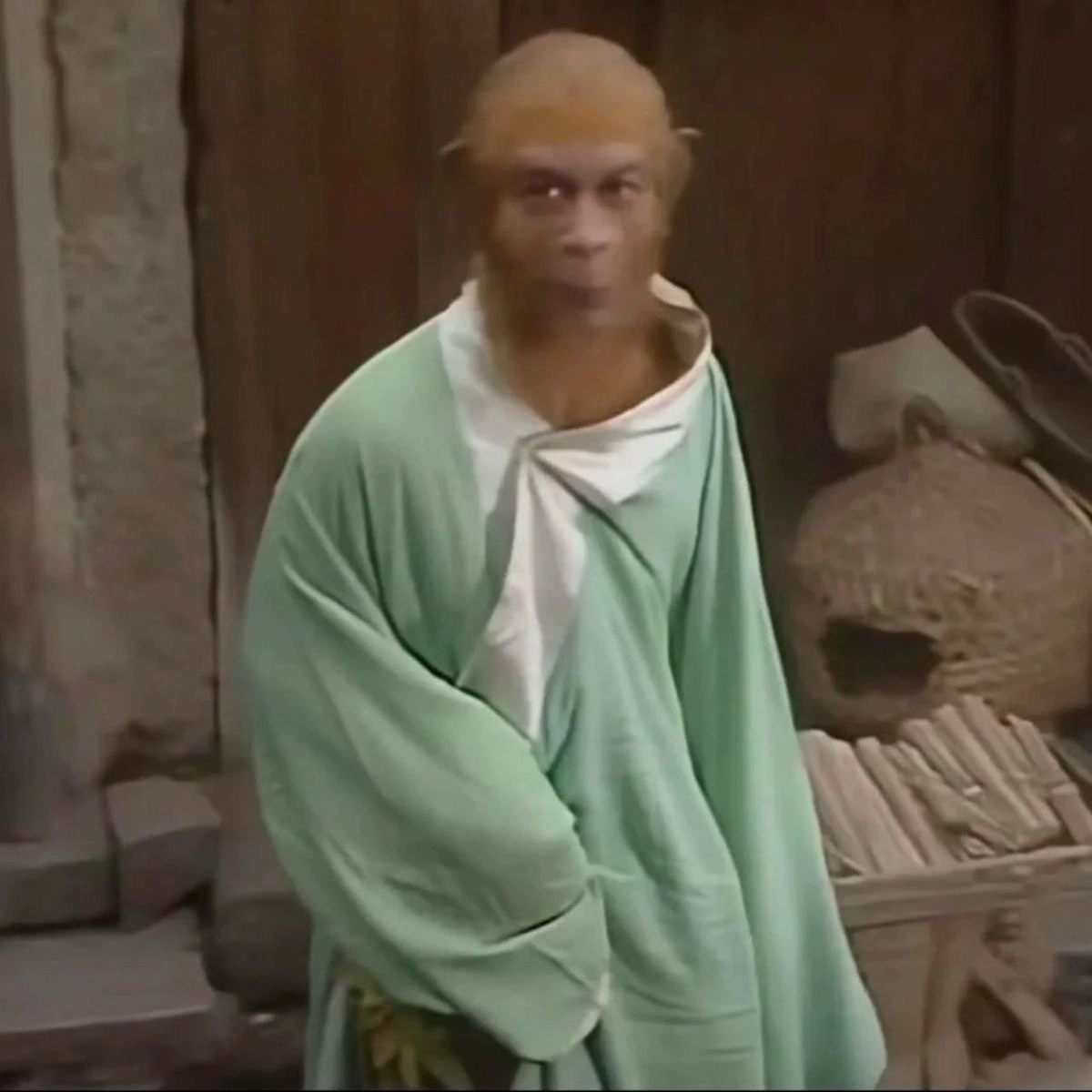 Sun Wukong имеет тот же зеленый халат, пижаму и длинную рубашку?