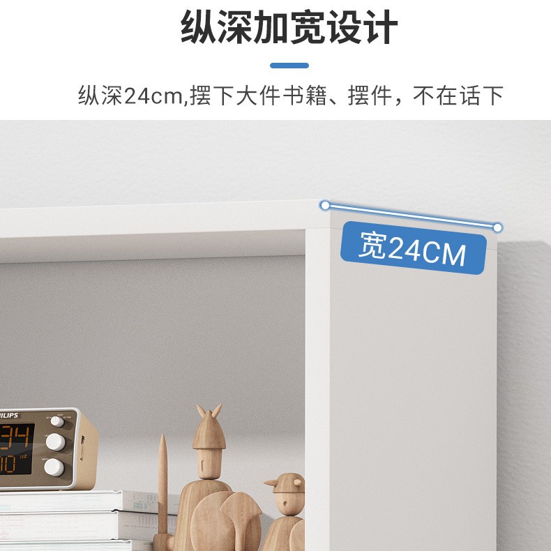 Estantería pequeño estante de almacenamiento piso de los niños simple libro gabinete ahorro de espacio escritorio del estudiante de múltiples capas de almacenamiento rack casa