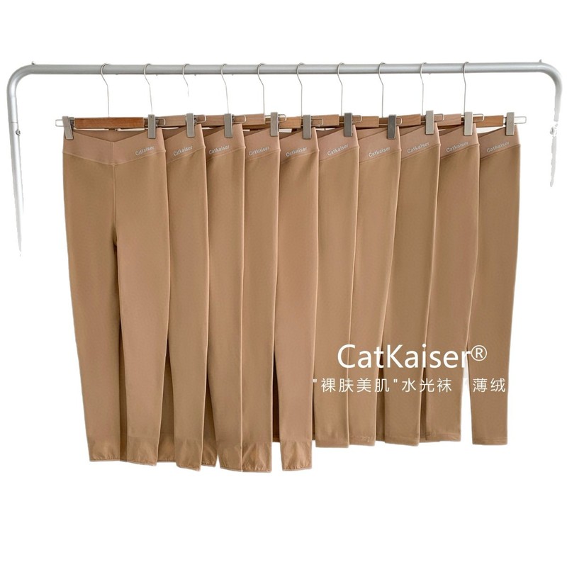 CatKaiser裸肤美肌水光袜薄绒光腿神器丝袜自然假透肉打底连裤袜|undefined
