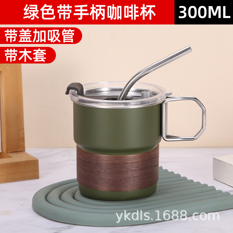 Taza de escalón de una sola capa para exteriores Taza de café de acero inoxidable 304 ins Vaso de cerveza de camping de borde rizado conveniente de alto valor