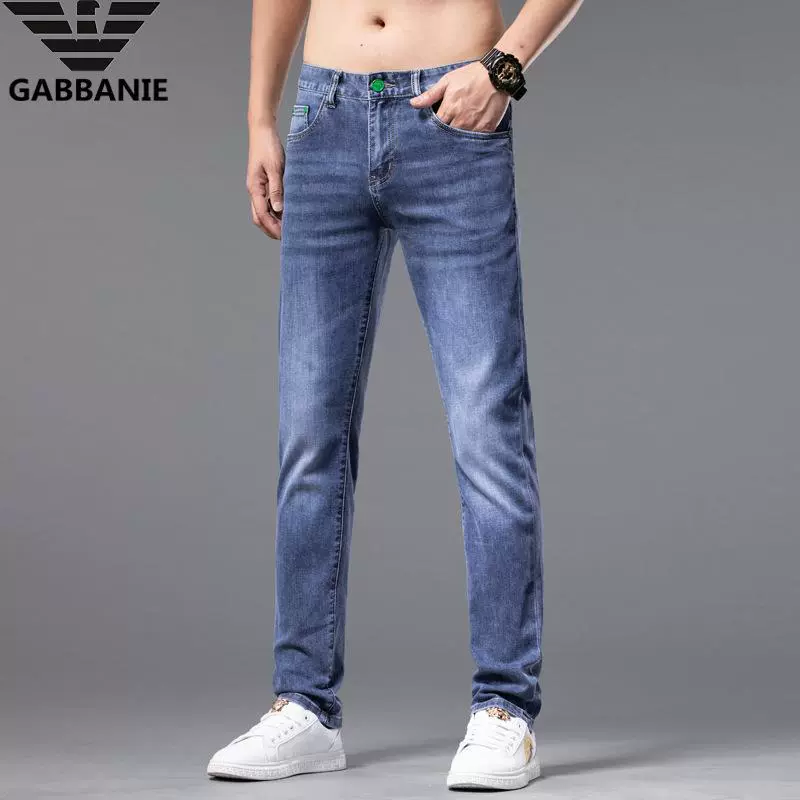Spring thin quality jeans, trousers, slim fit, Korean style