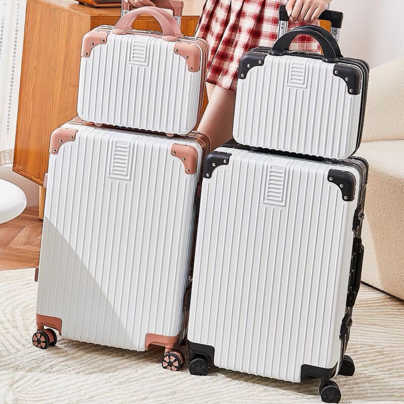 Small fresh 2025 new vintage box candy color suitcase universal wheel ins student 26 inch large capacity