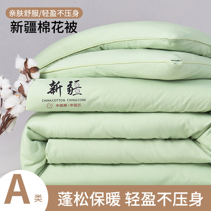 2025新款新疆棉花被加厚被子保暖冬被单人春秋被双人棉被学生被|undefined