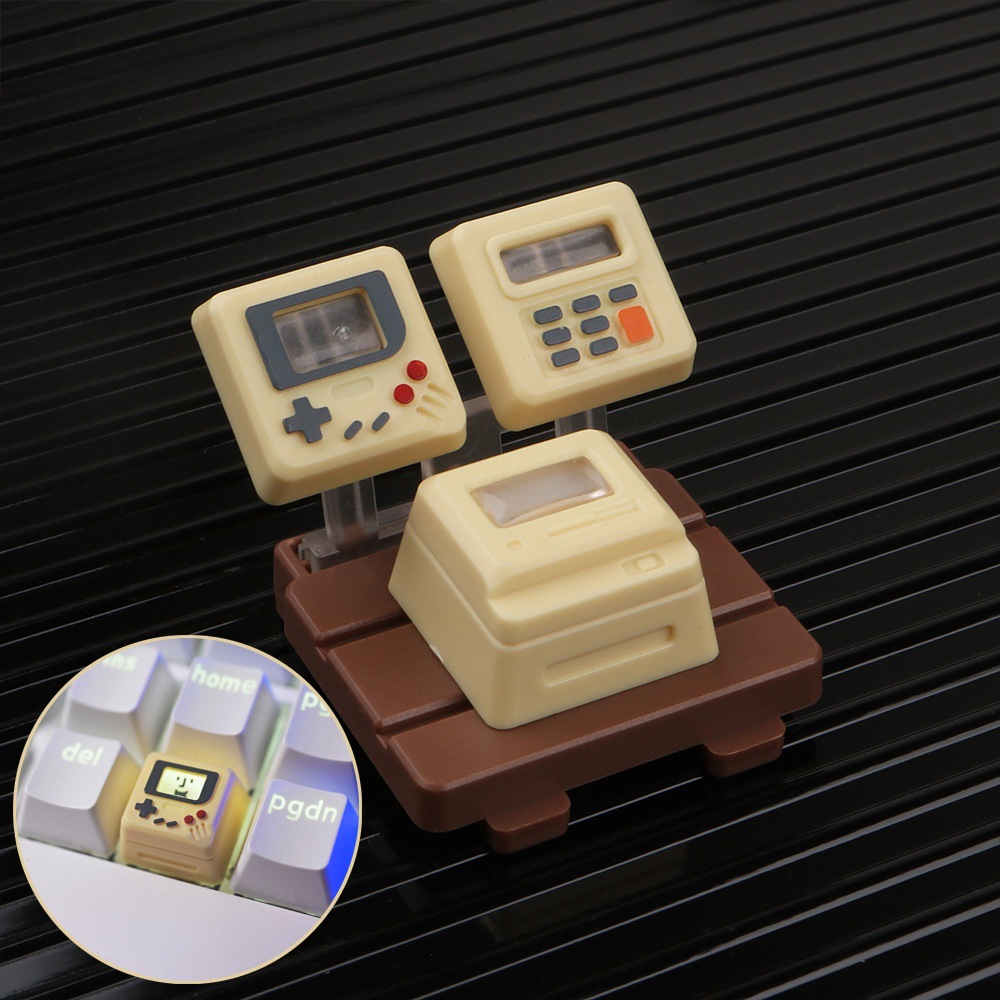 Teclas Retro Personalizadas K-04, Teclas Retro Clásicas Translúcidas, Teclas de Teclado Mecánico Tres en Uno Rentables