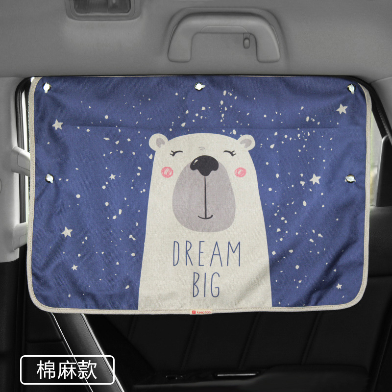 Car Sun Visor | Universal Car curtains - white
