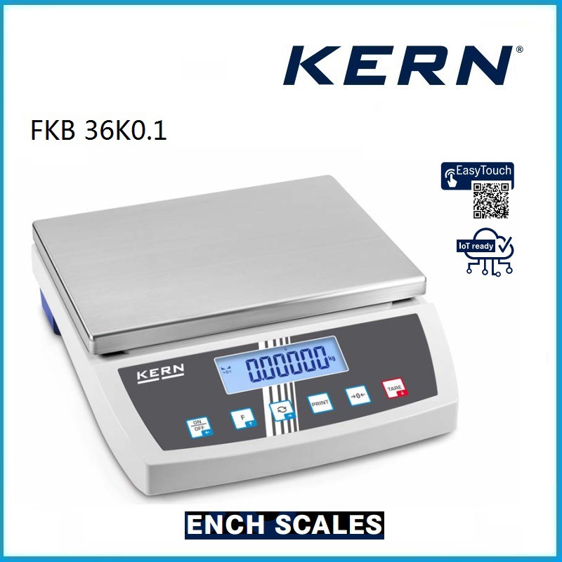 36kg 高分辨率台秤 称重范围大 不锈钢称重板 FKB 36K0.1 Kern