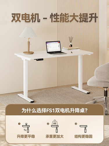 OD59 wholesale FS1 electric lift table study table standing office desk computer desktop table lift table legs double