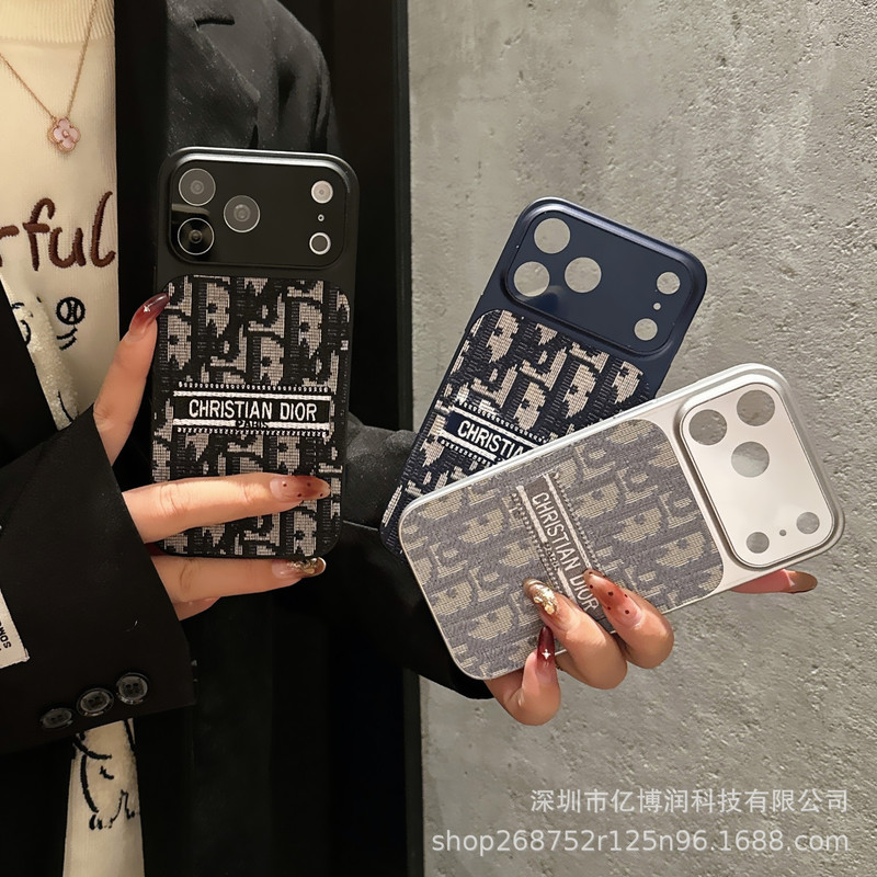 Luxurious Trendy Embroidery Suitable for Iphone17Promax Mobile Phone Case Apple 13/14 Protective Case 16Pro Anti-Fall Case 11