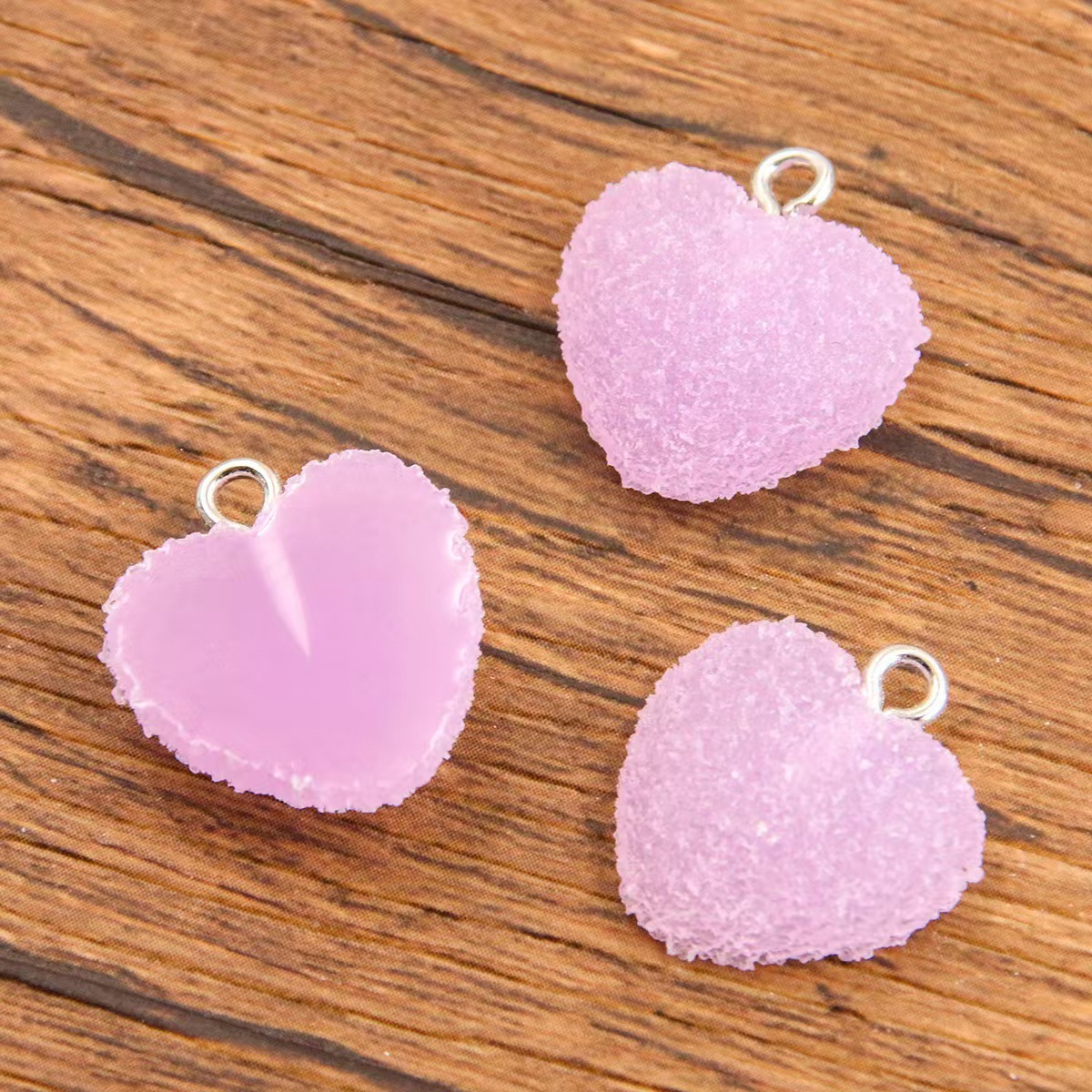 Plastic, Resin Material 1 Piece Plastic Resin Heart Shape Pendant