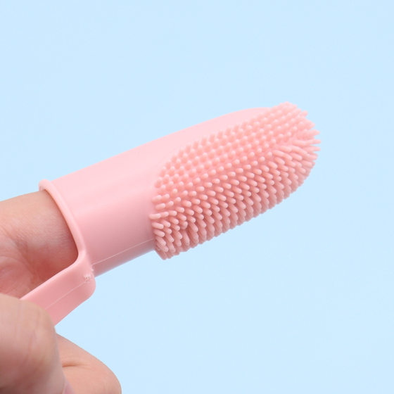 Silicone Pet Finger Set Toothbrush Dog Cat Brushing Teeth Cleaning Pet Finger Set Oral Cleaning Double Finger Dog Toothbrush