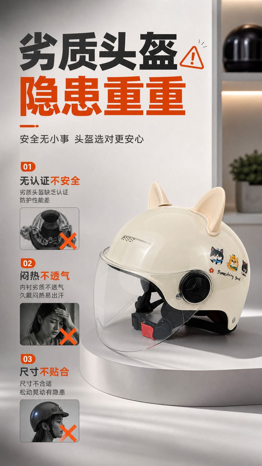 3C certified electric battery children's helmet, ultra-light helmet for kids aged 3-10, summer motorcycle safety half helmet