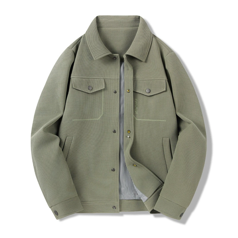 8218 куртки мужские осенние и зимние взрывные куртки отворот модных тенденций повседневные дикие