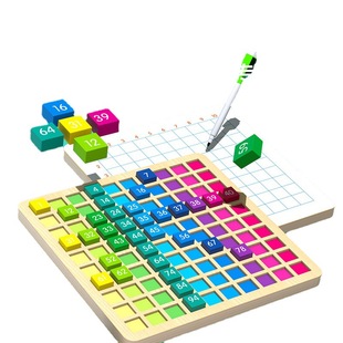 Montessori Teaching Aware Magnetic Hundred Number Board Digital Building Blocks Kindergarten Hundred Sort Number Sense Training Addition and Subtraction Toys