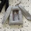 Polka Dot Lop Rabbit Card Holder [Gray]
