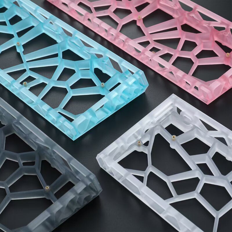Modified 60Gh Transparent Frosted Material Pc Gh60 Standard Hole Position Cut Out Keyboard Shell Win60/Mad60, Etc