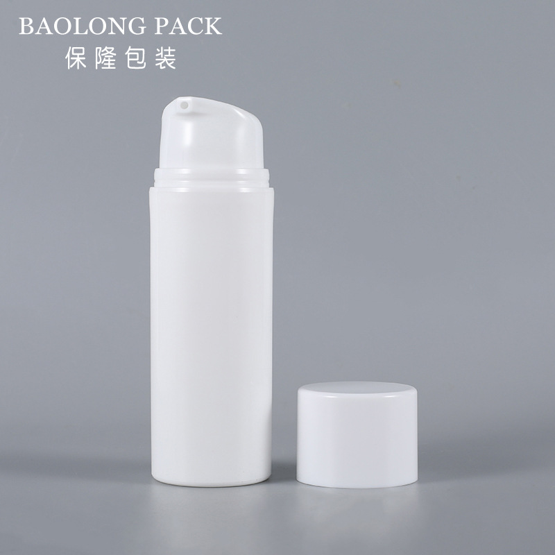 흰색 로션 병 + 흰색 캡, 100ml, PP