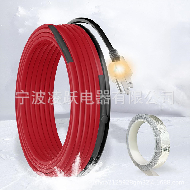 防冻热跟踪管,恒定功率热胶带带恒温器电管加热跟踪系统