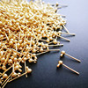 Copper beading needle, earrings, golden accessory, silver 65 sample