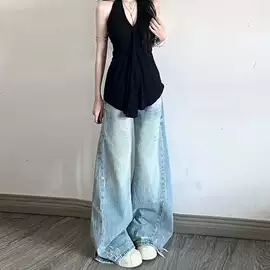 大码牛仔裤;休闲裤;女式衬衫