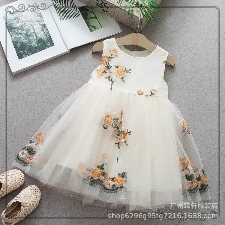 2021 summer new girl dress Korean childr...