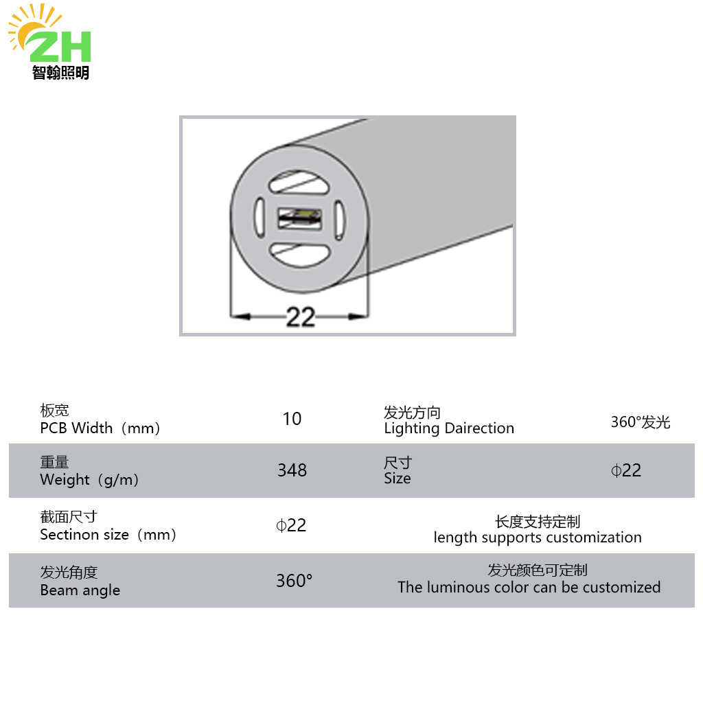 360 grados redondo de silicona lámpara luminosa lámpara de manguera redonda LED flexible lámpara de neón tubo de luz barra de neón