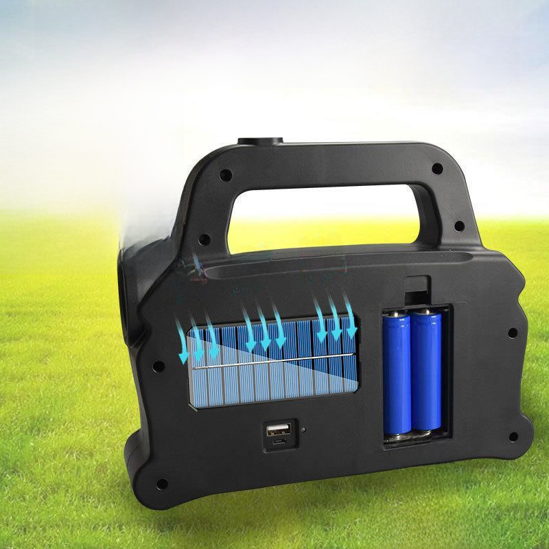 Cross-border COB solar light portable spotlight charger camping light home emergency light LED outdoor tent light