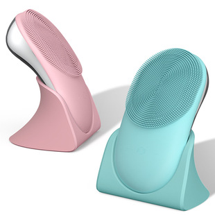 Heating Import Cleanser Electric Silicone Facial Cleanser Ultrasonic Grade Seven Waterproof Brush Facial Pore Cleaner