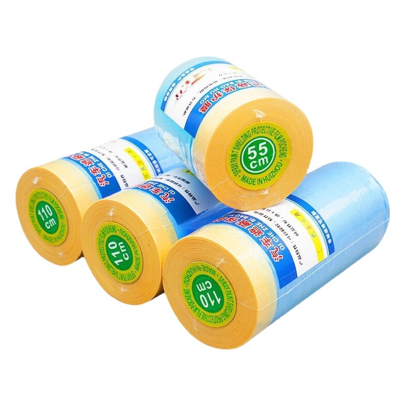 Pulverización de pintura película protectora de enmascaramiento adsorción electrostática película protectora de plástico desechable de alto adhesivo película de enmascaramiento de pintura de coche