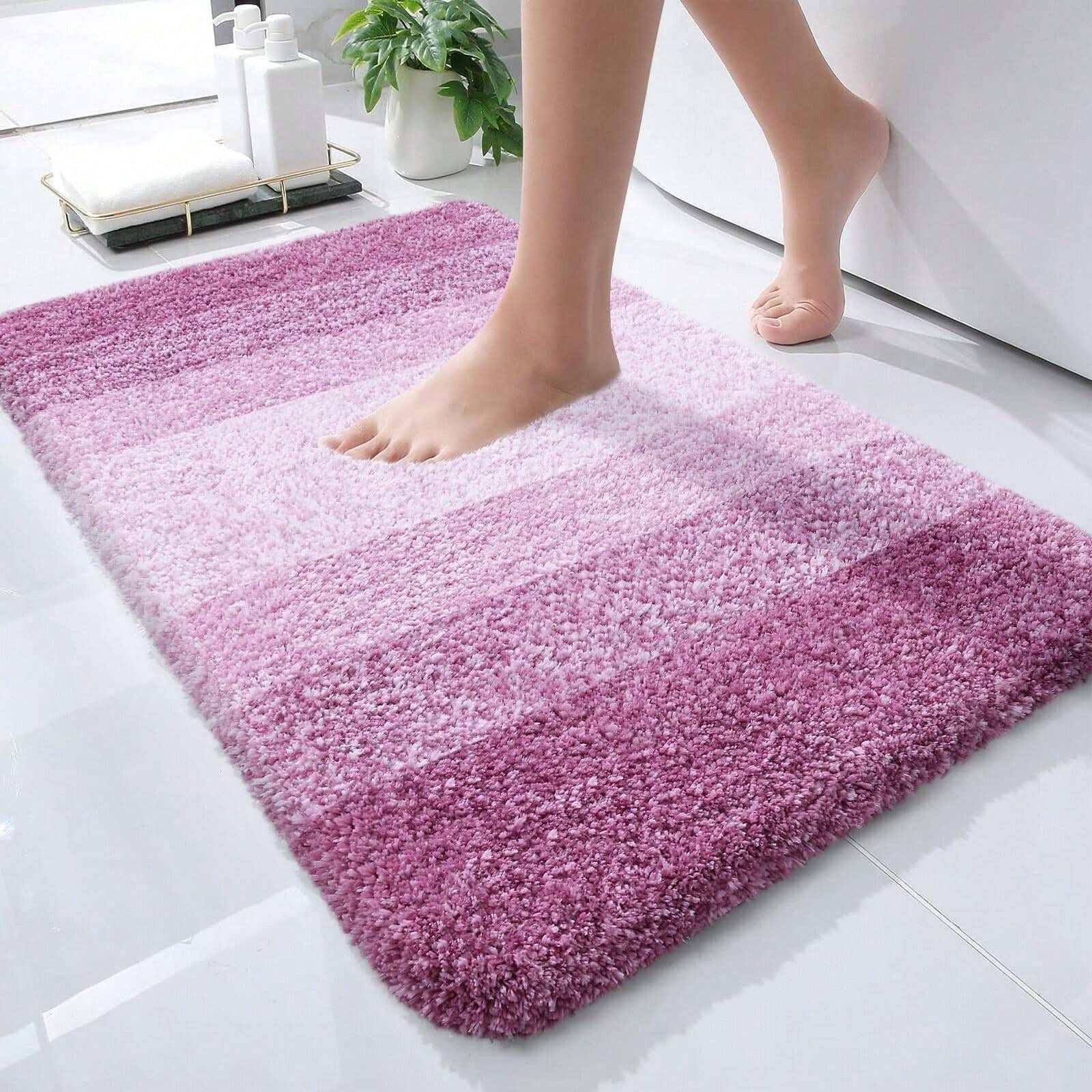 Cachemira transfronteriza alfombra de baño absorbente de agua inodoro puerta de inodoro pie de alfombra de baño antideslizante fácil de golpear alfombra de puerta