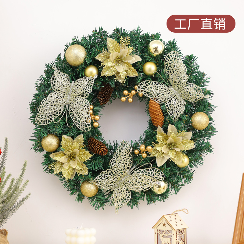 Amazon para Navidad guirnalda decoraciones hogar estilo europeo y americano decoraciones de Navidad guirnalda