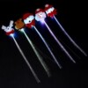 Colorful flashing hair accessory with butterfly with pigtail, Christmas toy