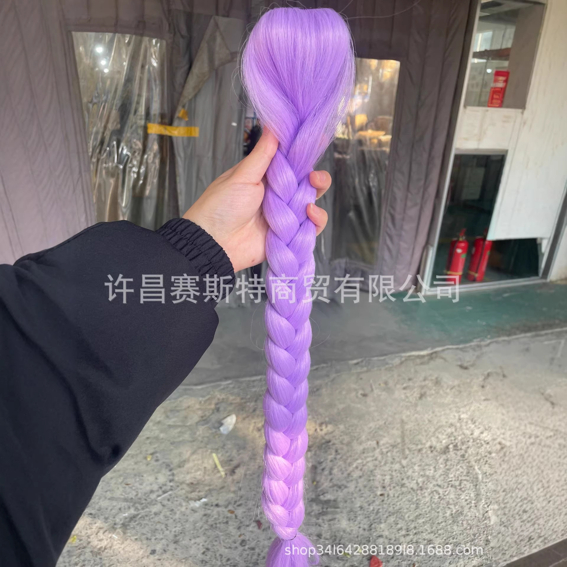 Peluca Trenzada para Cosplay de Fibra de Alta Temperatura Resistente al Calor para Eventos y Disfraces