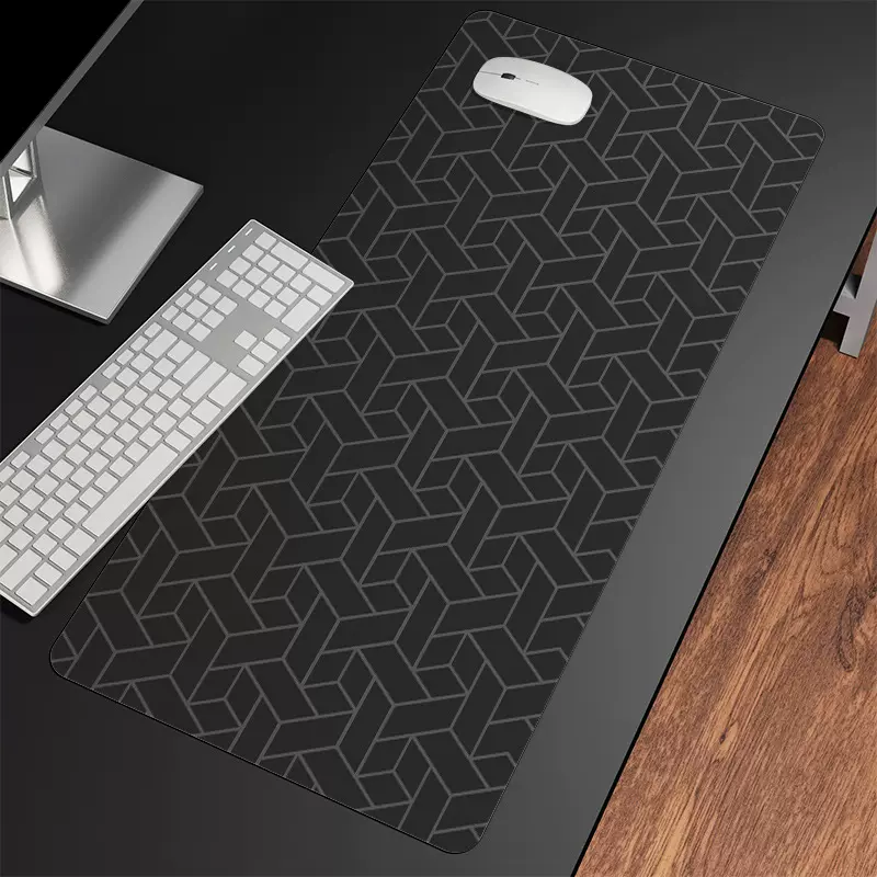 简约日系鼠标垫超大电竞键盘垫热转印加厚橡胶护腕鼠标垫批发