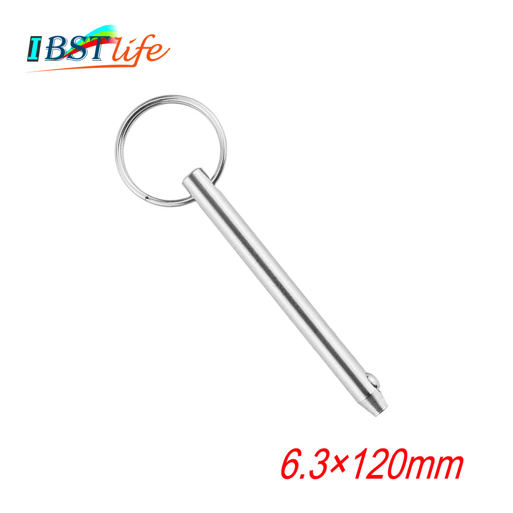 跨境现货 6.3*120mm 316不锈钢钢球销 安全销 弹簧钢珠销快装快卸