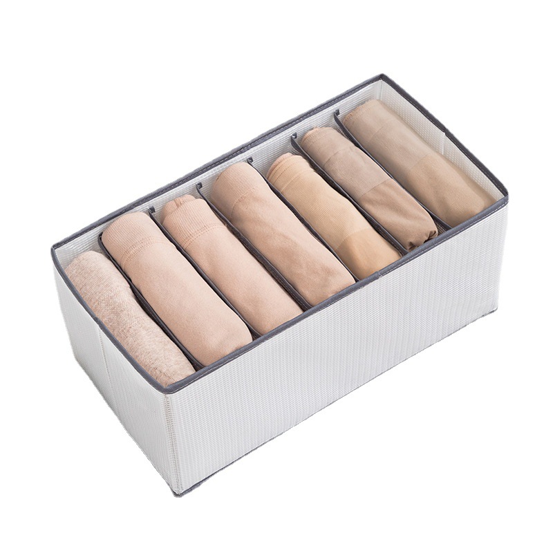 [Transfronterizo] pantalones plegables ropa de almacenamiento de ropa artefacto separado caja de almacenamiento armario caja de almacenamiento transparente