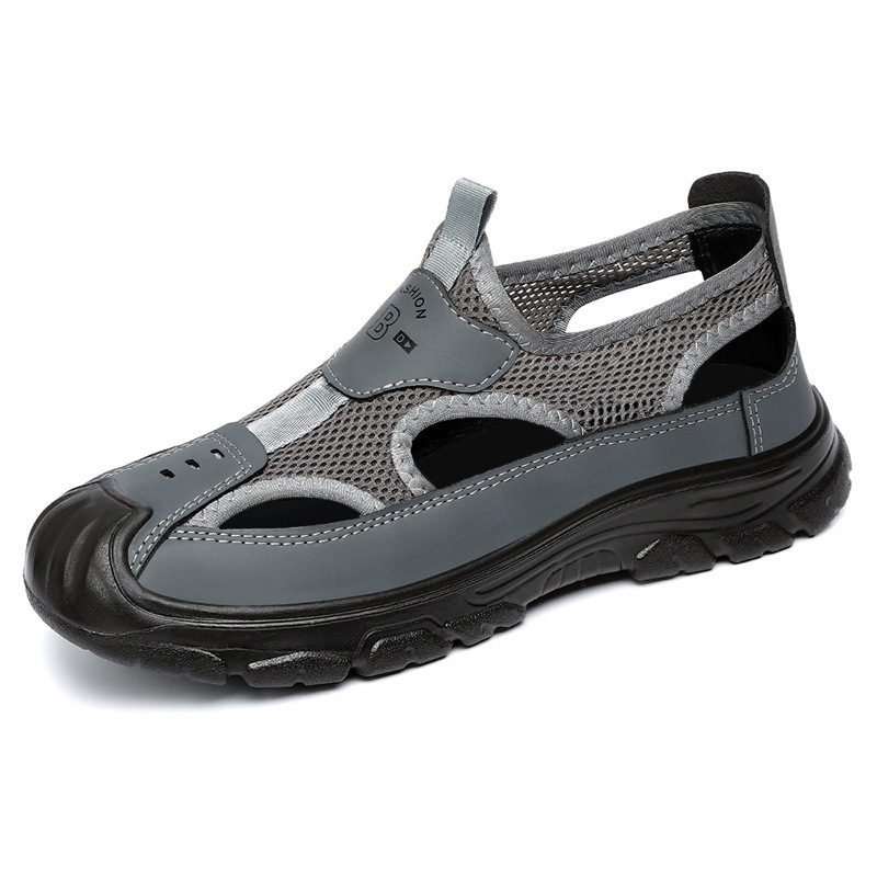Sandalias de hombre procesamiento personalizado nuevo tamaño grande zapatos de hombre zapatos casuales de poliuretano hueco zapatos de abertura superficial zapatos de hombre
