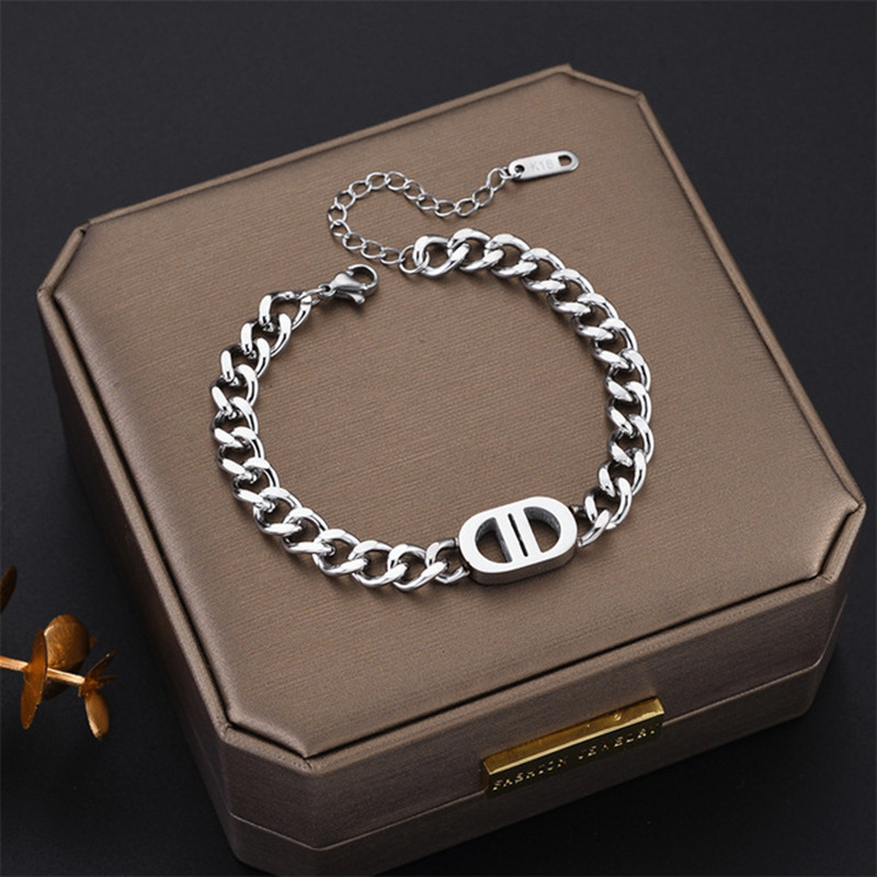 Hip-hop Solid Color Titanium Steel Bracelets Necklace display picture 7