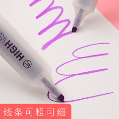 得力S628熒光筆6色套裝大容量辦公學生用彩筆熒光筆標記筆批發