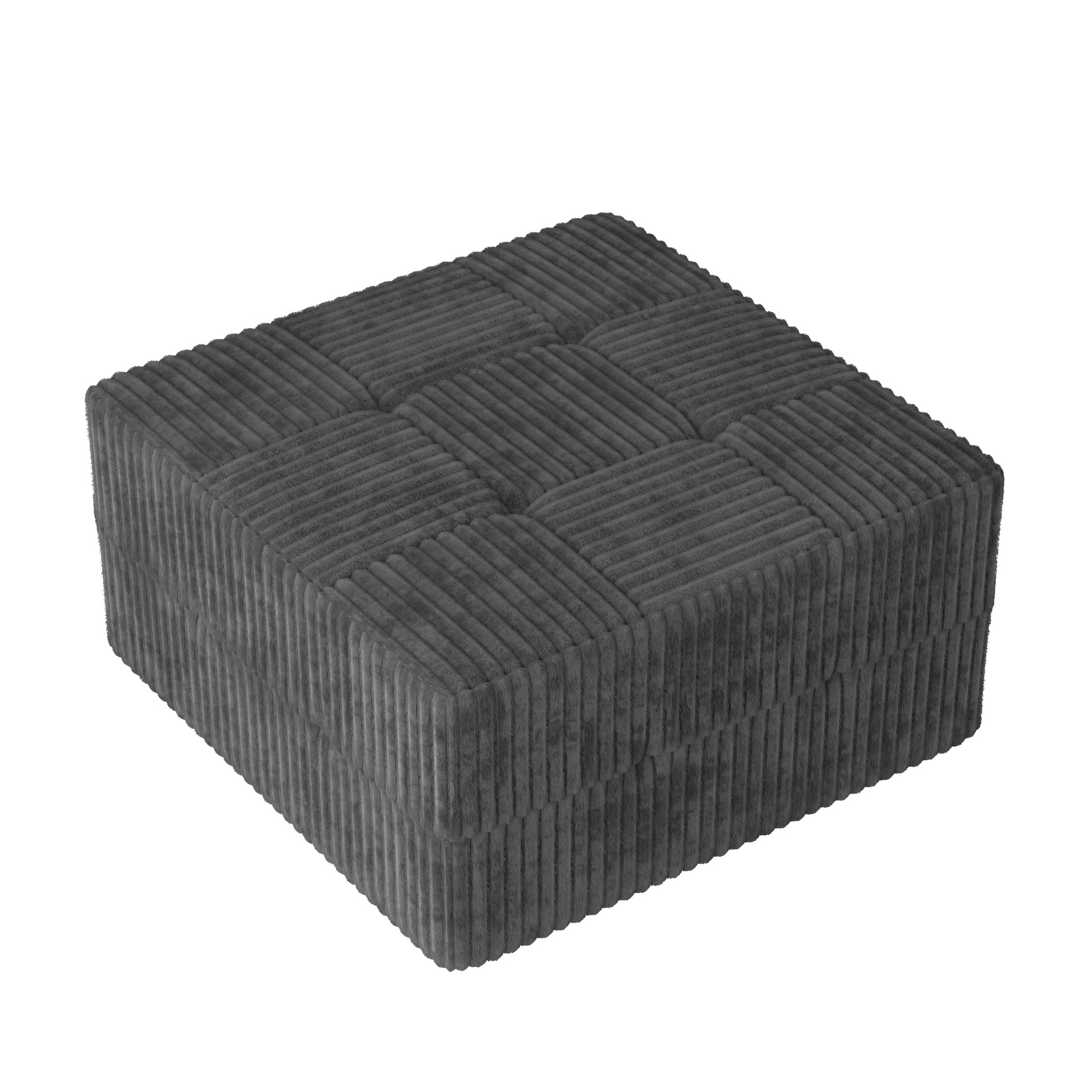 Diseñador de sofá Big Black Bull L-shaped Sofá de compresión de módulo profundo