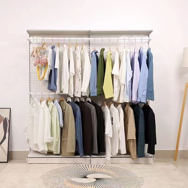 Nuevo hardware duradero y grueso percha de la guía de la guía del armario de alquiler abierto armario de piso DIY