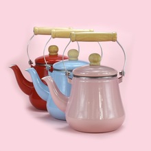 珐琅搪瓷凉水壶家用日式大容量手冲咖啡壶厨房油壶烧水茶壶奶茶壶