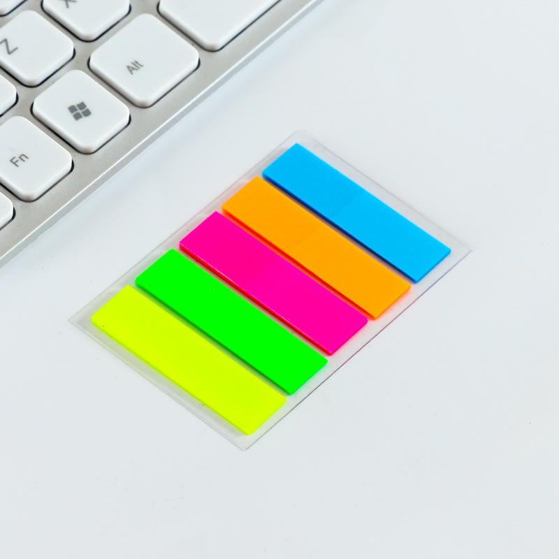 Morandi etiqueta de índice translúcida personalizada estudiantes de aprendizaje clave etiqueta etiqueta de instrucción de clasificación pet post-it