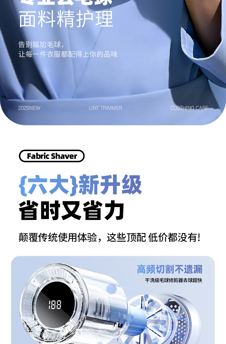 USB Rechargeable Sweater Fabric Shaver Lint Remover Pilling Removal Tool Hair Ball Roller Winter Clothing Depiller