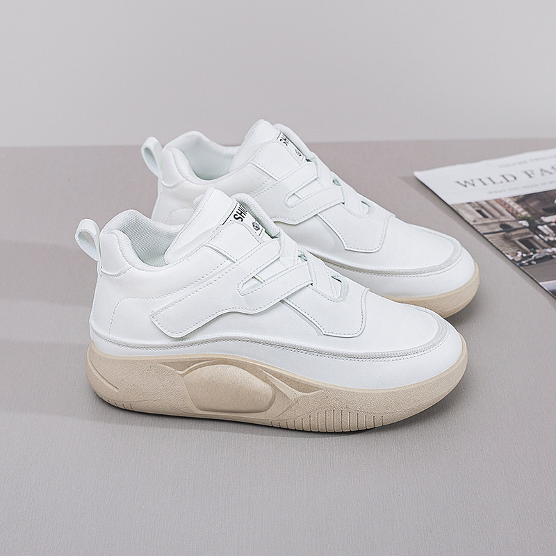 Trendy Korean-Style High-Top Women's Shoes 2024K8601 Student Autumn and Winter Versatile New Thick-Soled Casual White Sneakers Ins Trendy Korean-Style High-Top Women's Shoes 2024K8601 Student Autumn and Winter Versatile New Thick-Soled Casual White Sneakers Ins