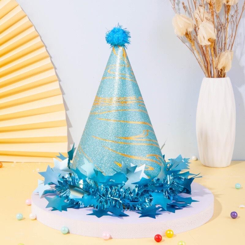 クロスボーダーインスタイルハイエンド誕生日帽子子供大人ホリデーパーティー用品赤ちゃん誕生日スター誕生日帽子|undefined