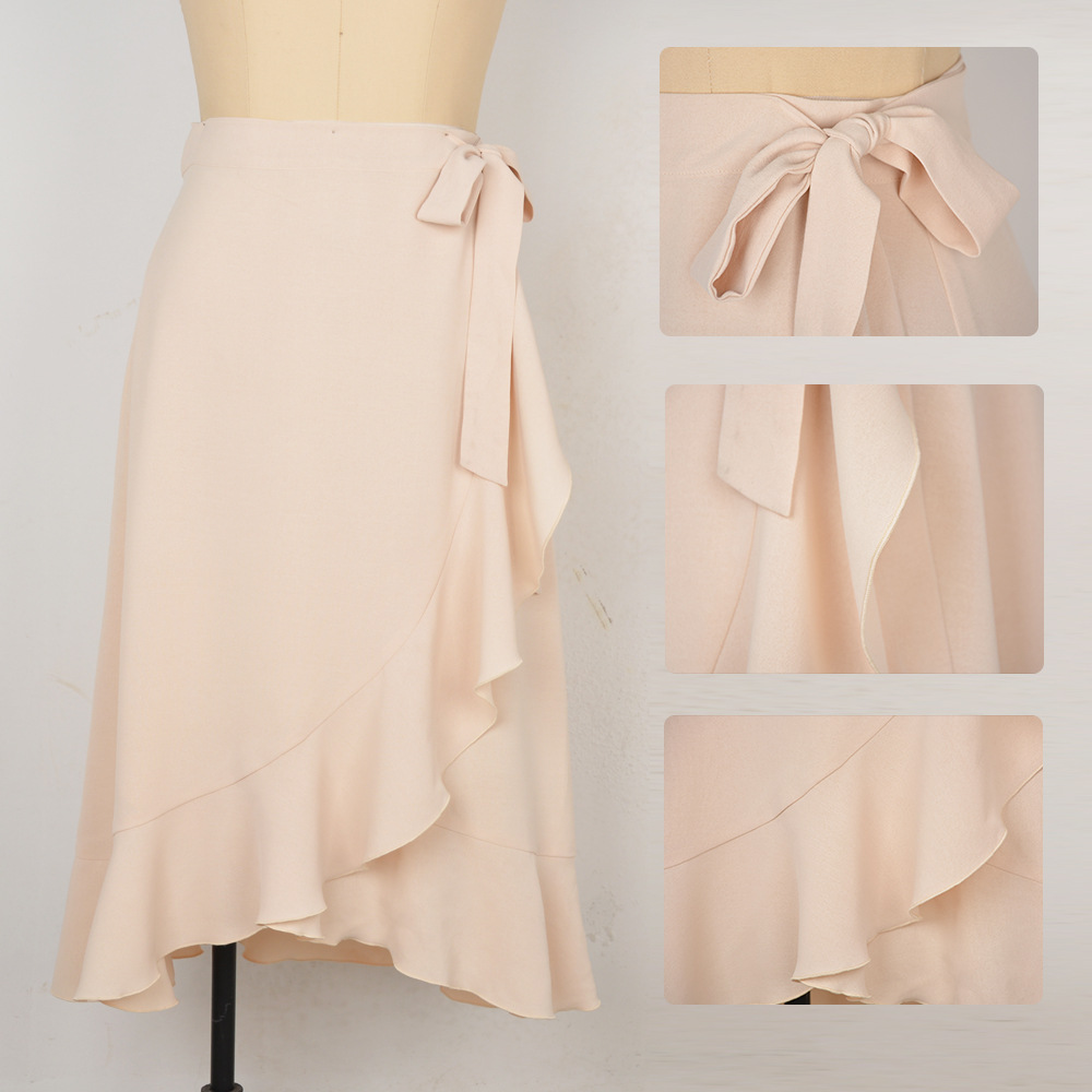245g Weight Above Knee Dress Length Type Skirt Dresses Type Polyester Fabric Type Mid Waist Waist Line Inelastic Elasticity Holiday, Daily Occasion Slim Fit Type Solid Color Pattern Summer Season Women's Gender Printing Design Streetwear Style Summer Streetwear Solid Color Polyester Above Knee Skirts 无